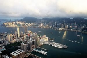 Hong Kong skylin Ozone Bar