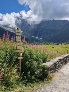 Tour du Mont Blanc dag 1 bewegwijzering