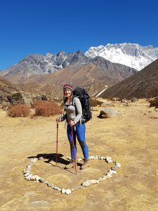 Everest Base Camp trekking dag 5 Pangboche tot Dingboche, Paula hart