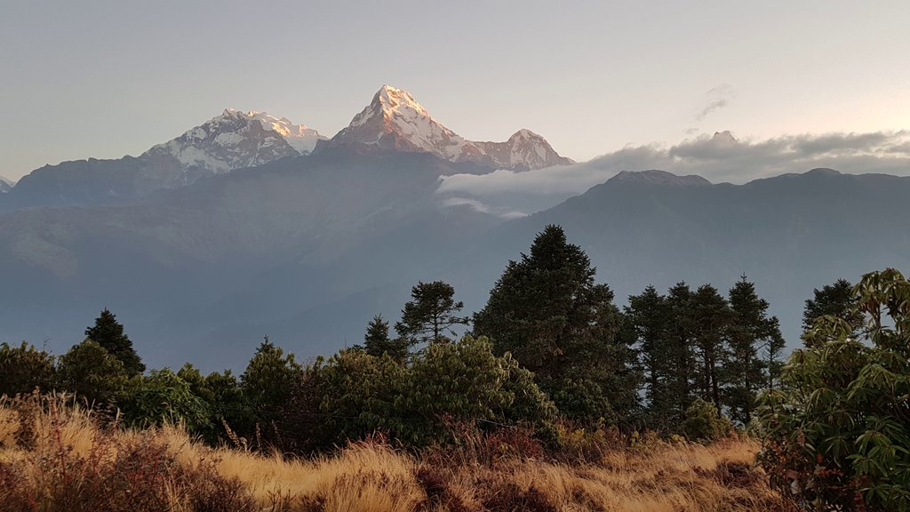 Uitzicht Poonhill Annapurna trekking Nepal