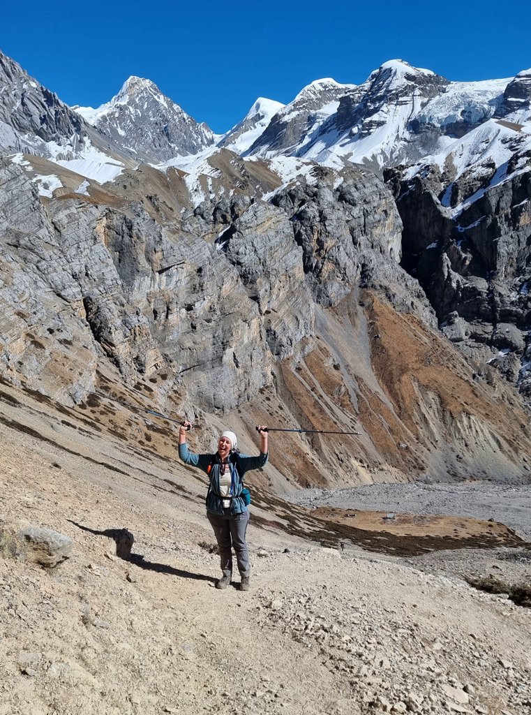 Annapurna Circuit en Tilicho Lake trekking dag 10, Yak Kharka naar High Camp, klimmen