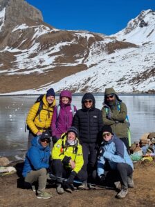 Annapurna Circuit en Tilicho Lake trekking dag 6, Manang naar Ice Lake, Annapurna crew
