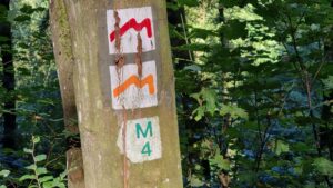 Müllerthal Trail, bewegwijzering Route en Extra Route