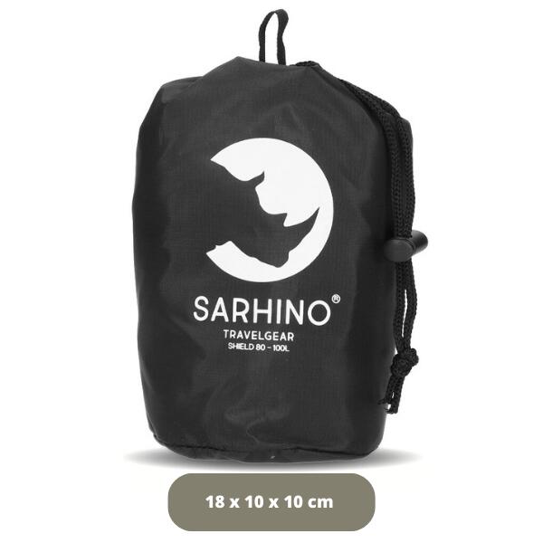 Beste flight bag Sarhino zwart 50 tot 70 liter