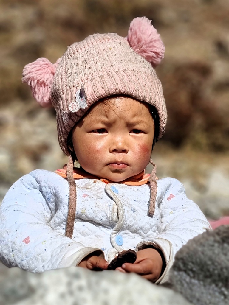 Trekking Nepal meisje