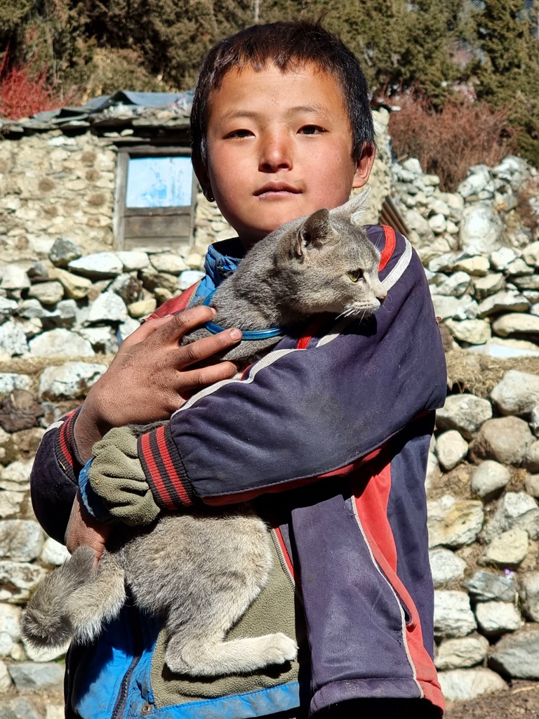 Trektocht Nepal jongetje