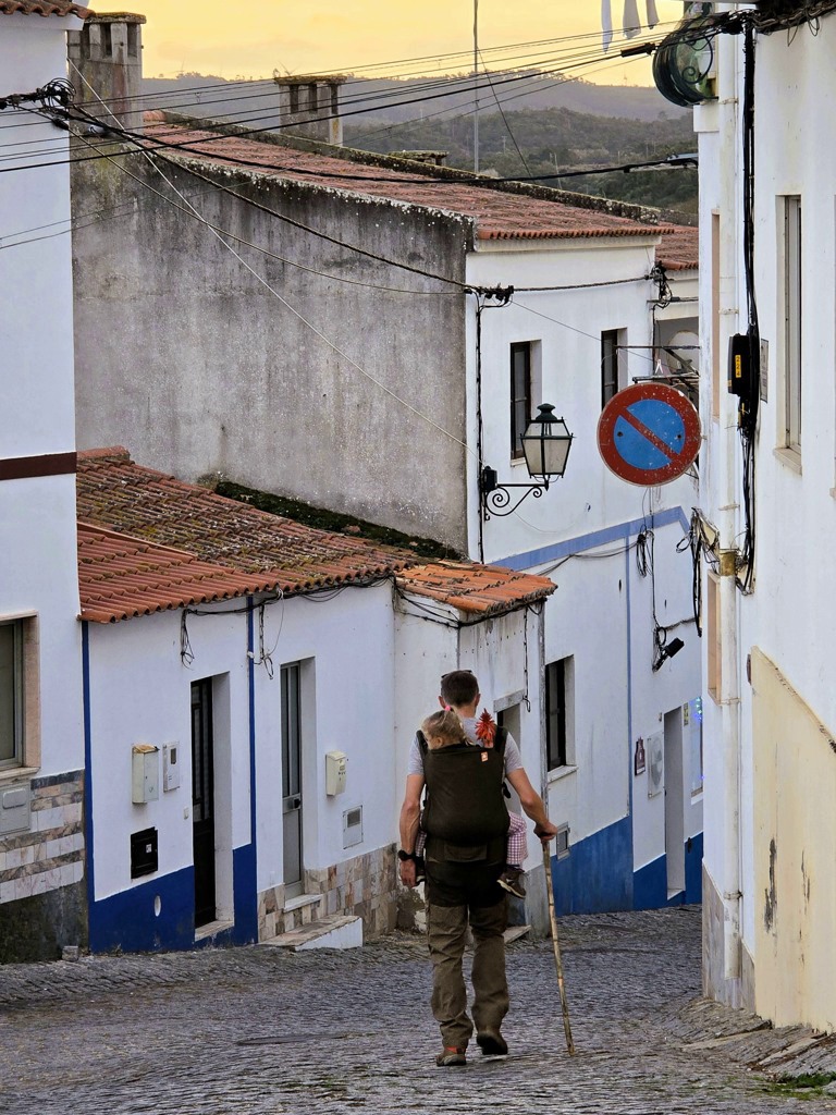 Portugal stad zonsondergang