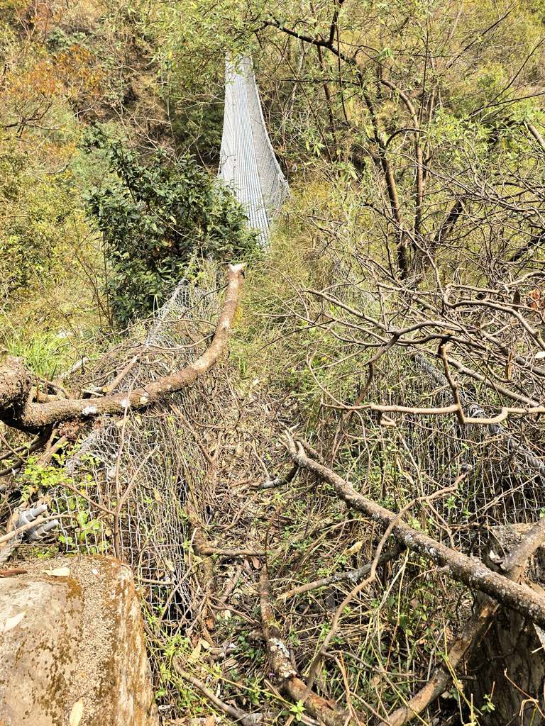 Niet onderhouden route Nepal