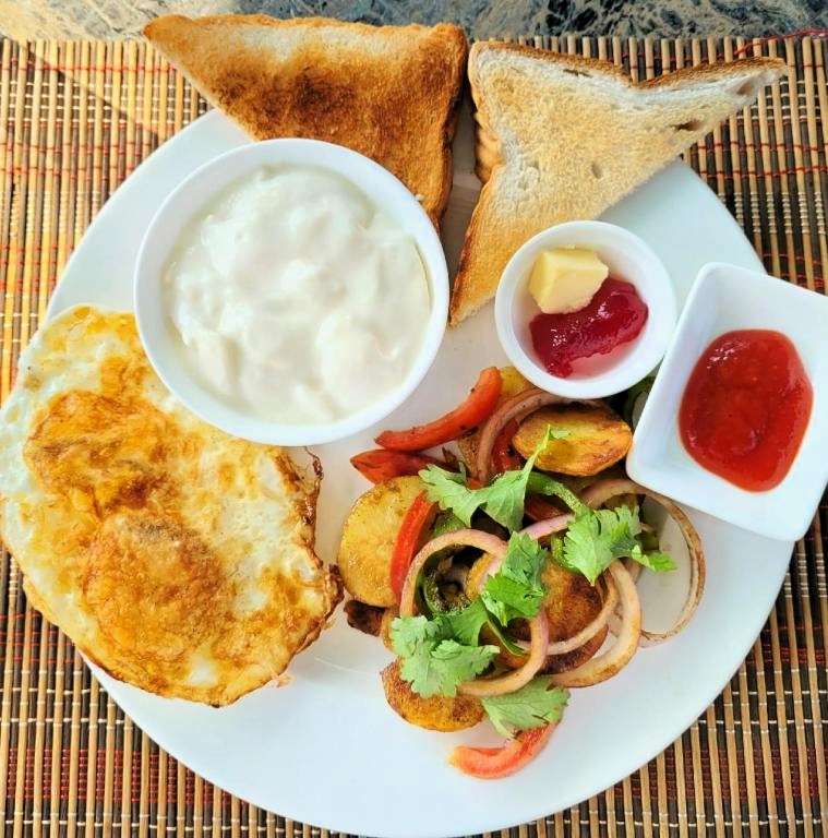 Overnachten Bhaktapur, beste budget slaapplek, Vintage Home ontbijt