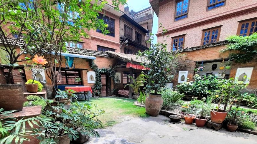 Voordelig hotel Bhaktapur, Pradhan House tuin