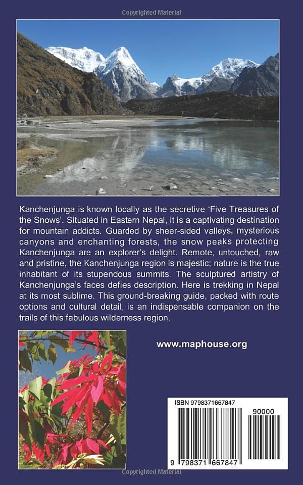Beste wandelgids Nepal, Kanchenjunga Himalayan travel guides achterzijde