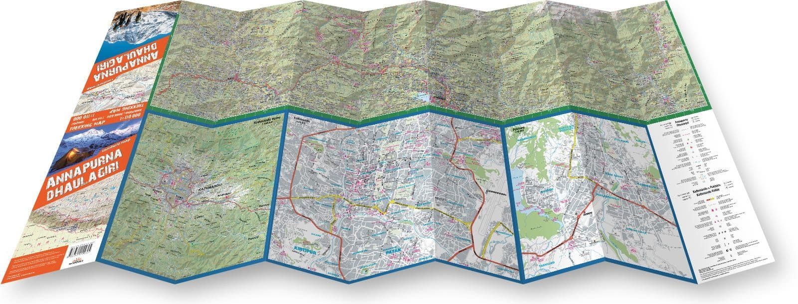 Beste wandelkaart Nepal, Dhaulagiri Annapurna Terra Quest