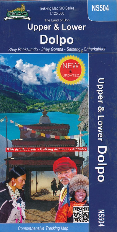 Beste wandelkaart Nepal, Dolpo Nepa Maps voorkant