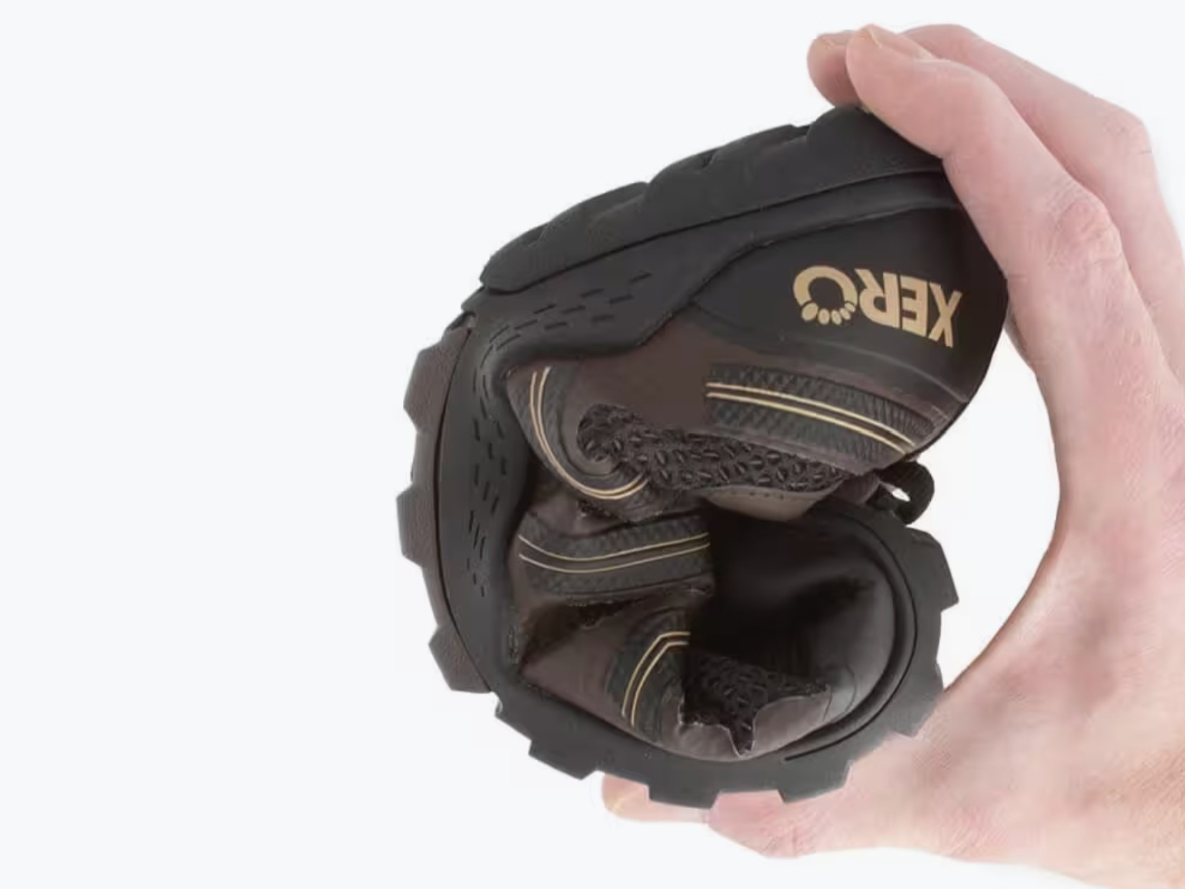 beste schoenen op reis, Barefoot Xero opgerold