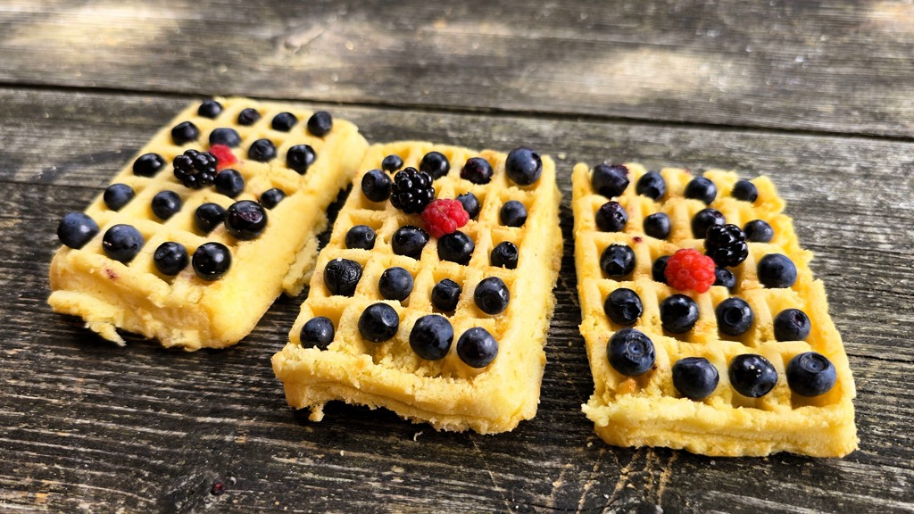 Gevulde wafels, snack wandelen
