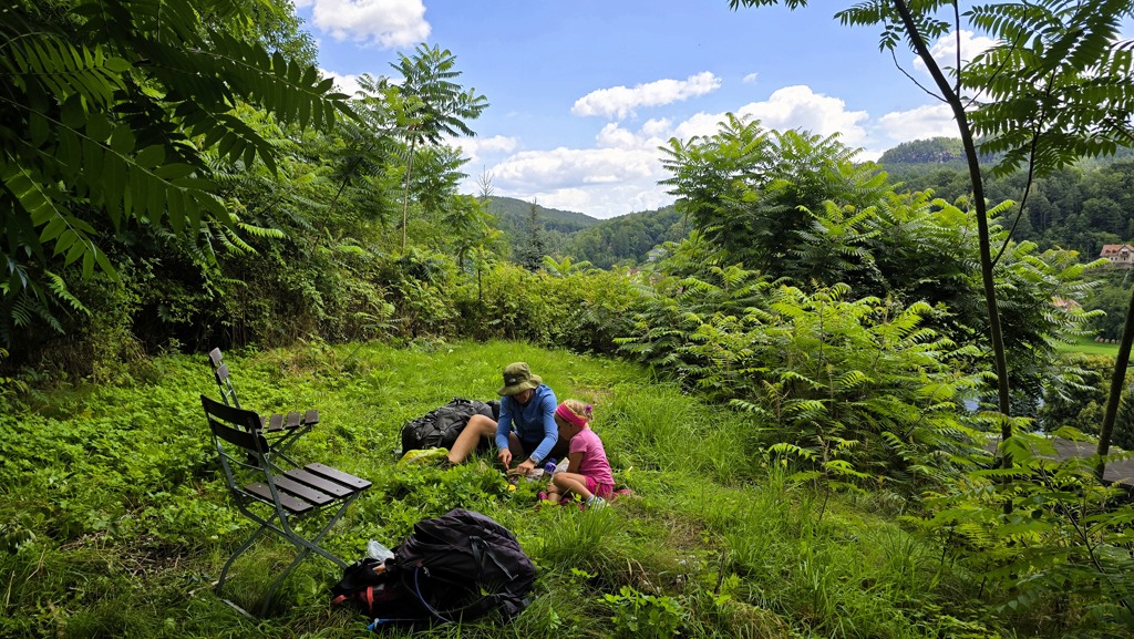 Malerweg etappe 1, Pirna Liebethal naar Stadt Wehlen, kamperen