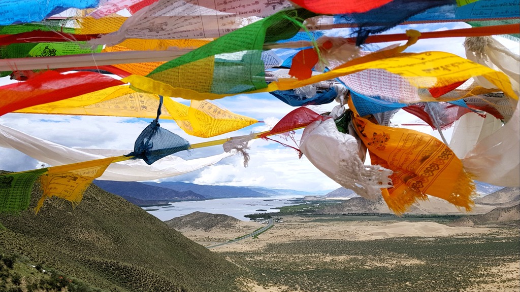 Mount Kailash trekking, Tibet, gebedsvlaggen