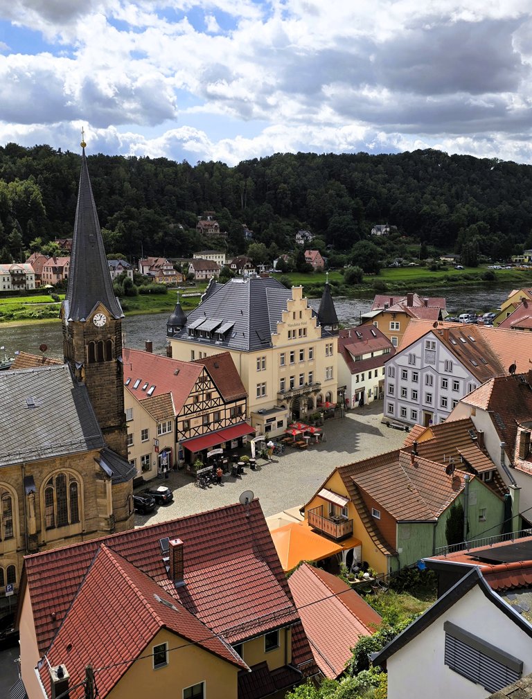 Stadt Wehlen Malerweg Duitsland