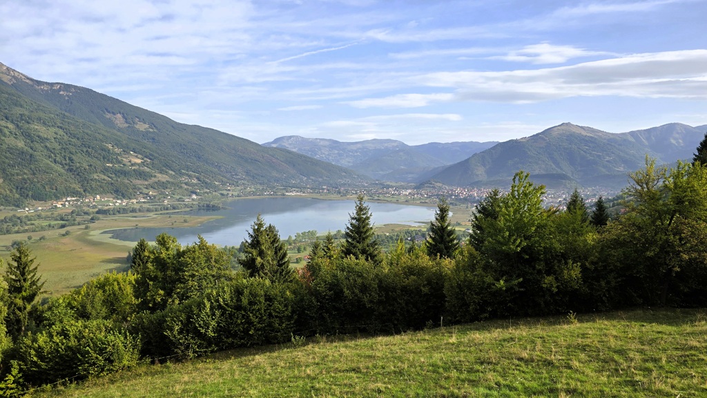 Peaks of the Balkans etappe 9, Plav naar Vusanje, Lake Plav