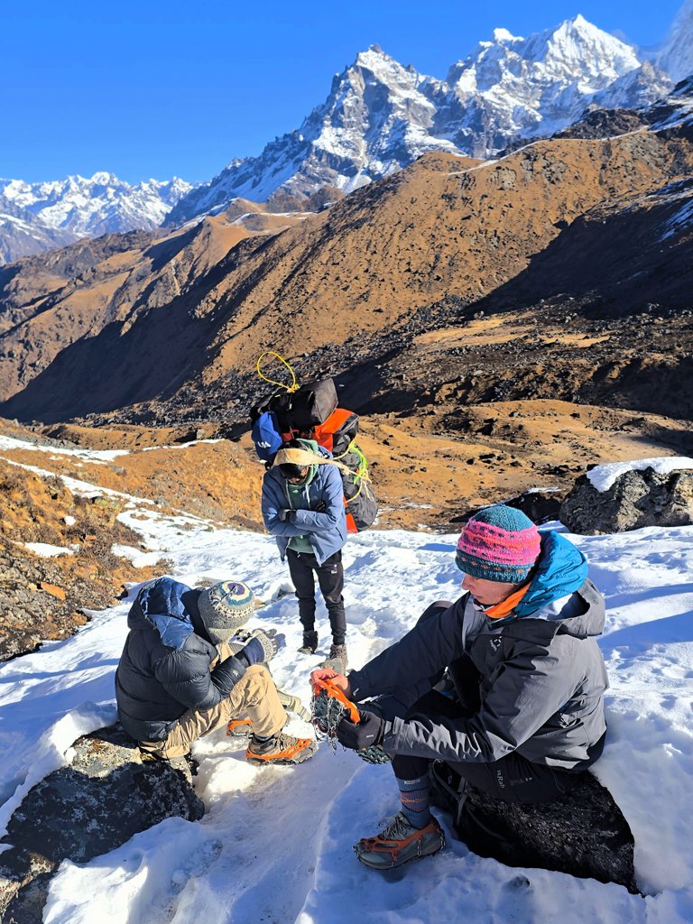 Kanchenjunga Base Camp trekking dag 12, Ghunsa naar Selele, routebord