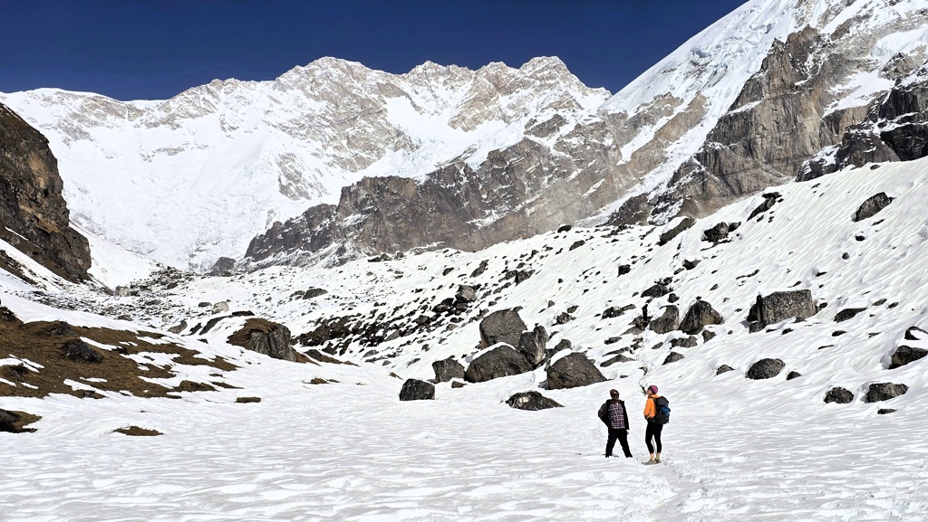 Kanchenjunga Base Camp trekking dag 14, Cheram naar Ramche, South BC