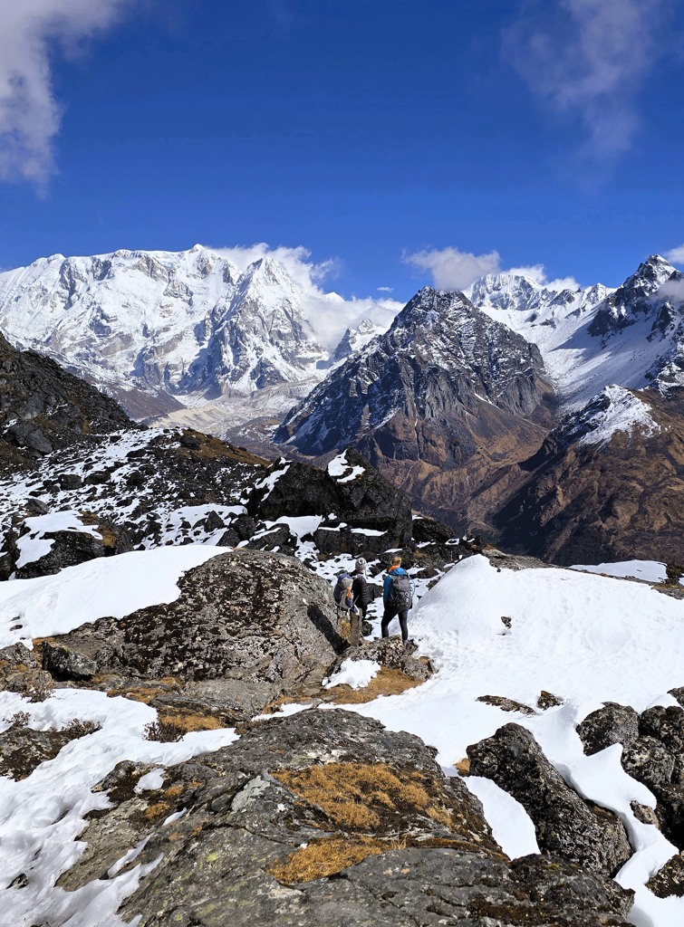 Kanchenjunga waar Tibet, Nepal en Inda elkaar ontmoeten
