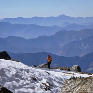 Khopra Ridge trekking Nepal, kleurscharkeringen Khopra Danda