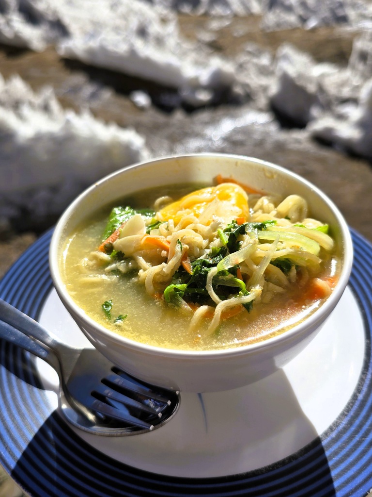 Noodle soup lunch