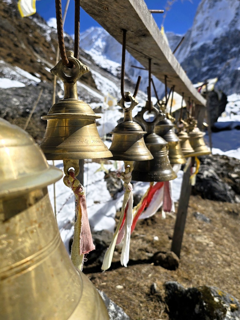 Tempel bergen bellen Nepal