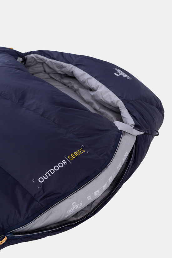 Beste 4-seizoenen slaapzak voor een bergtocht, Nomad Orion 550 winter bovenkant