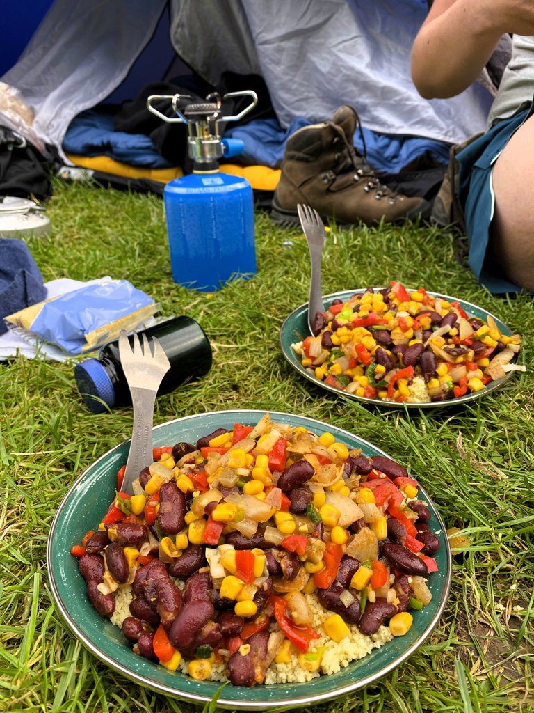 Gezond eten tijdens een meerdaagse wandeling, bonen