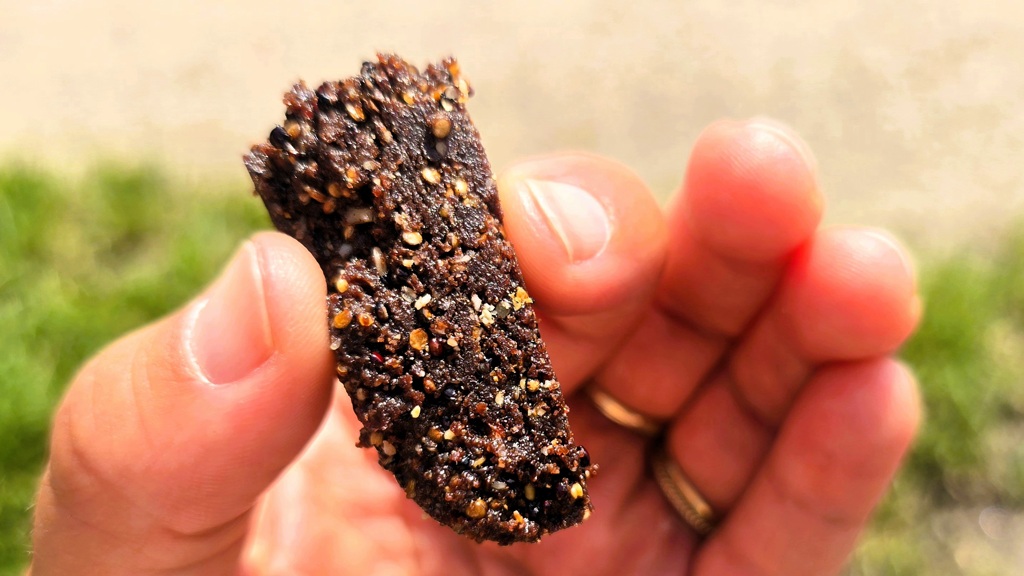 Beste gezonde snack voor een trektocht, zelfgemaakte reep