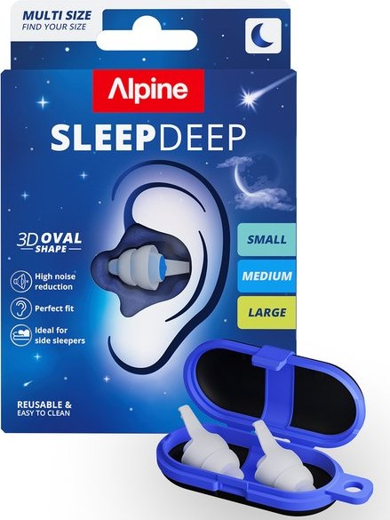 Beste slaapoordoppen voor op reis, Alpine SleepDeep oordopjes