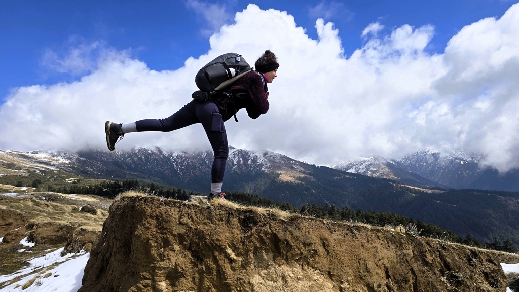 Eerste trekking Nepal route, yoga trektocht