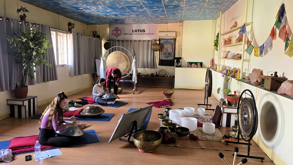 Leslokaal training handpan opleiding Nepal