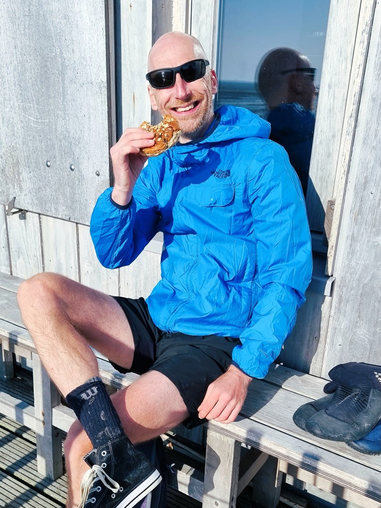 Maurice broodje eten wadlopen