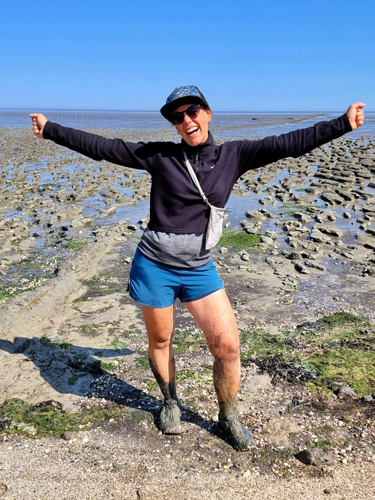 Wadlopen naar Engelsmanplaat, Paula op het Wad