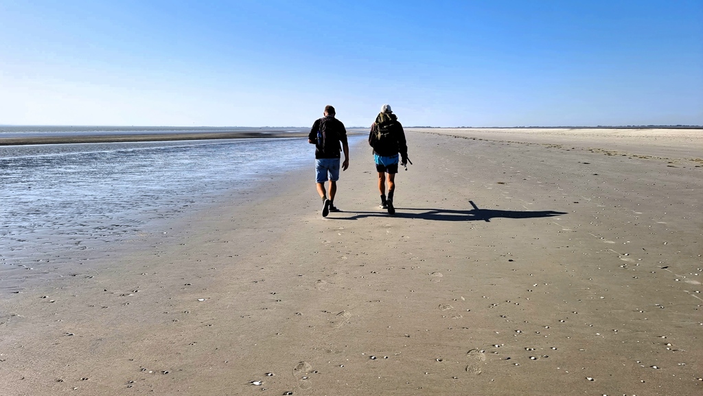 Wadlopen naar Engelsmanplaat, mooi weer