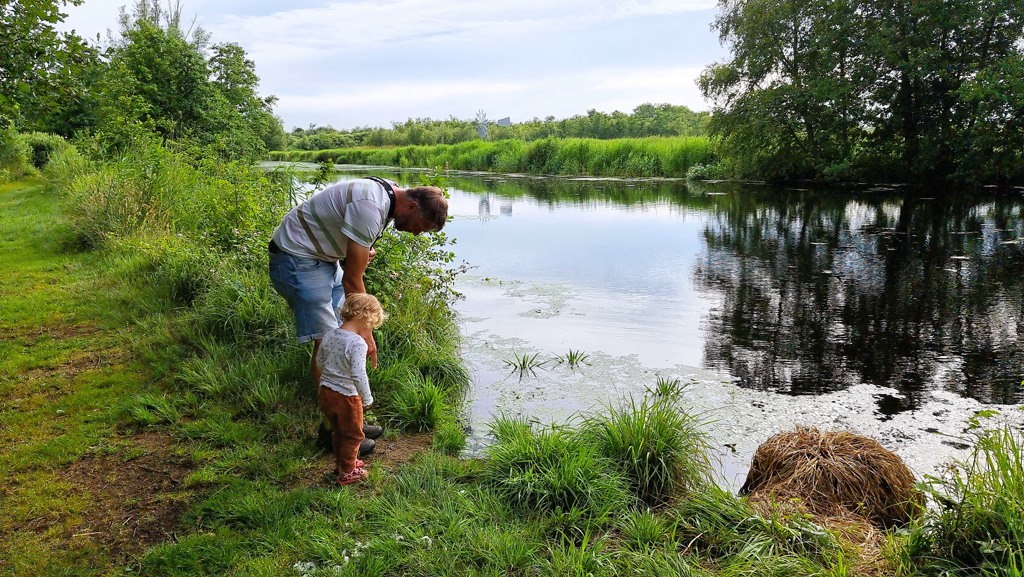 Wandelen Rottige Meente Friesland, Lotje JP water