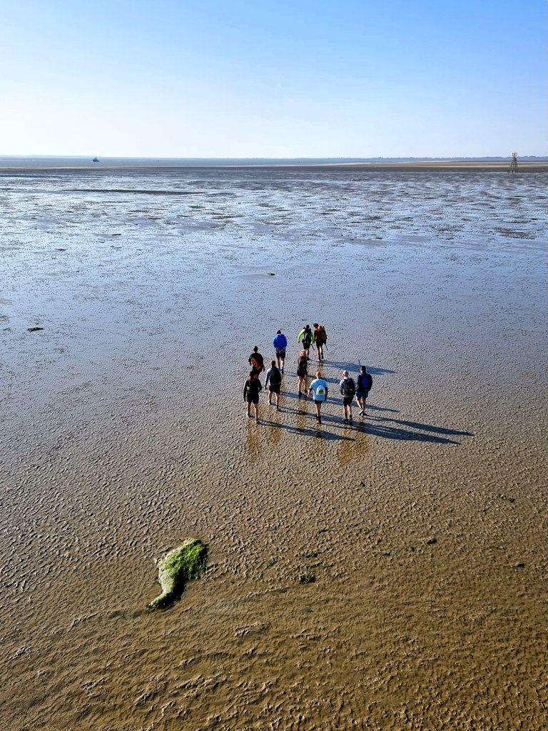 Wandelen naar Engelsmansplaat, uitzicht vanaf wadwachtershuis