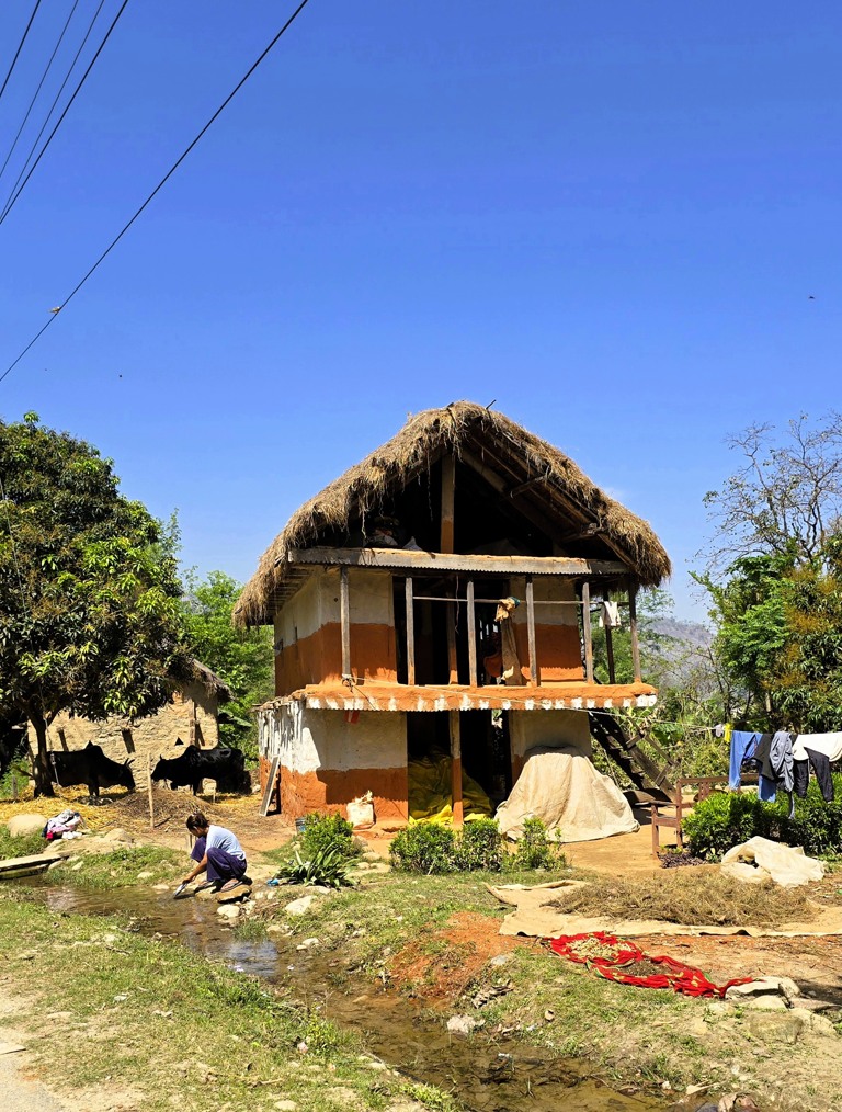 Lokaal huis Karnali-Bheri rivierengebied